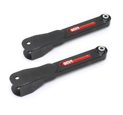 Trailing Arms, Boxed, Rear Lower, Steel, Black Hammertone Powdercoated, Chevy, Pontiac, Pair