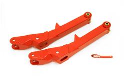 Control Arms, Steel, Rear Lower, Red Powdercoated, Lowered Vehicles Only, Chevy, Pontiac, Pair