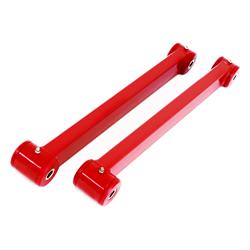 Control Arms, Rear Lower, 1 x 2 in. Boxed, Steel, Red Powdercoated, Ford, Set