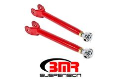 Trailing Arms, Tubular, Rear, Lower, Steel, Single Adjustable, Red Powdercoated, Chevy, Pair
