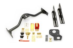 Transmission Crossmember, Conversion, for T-56, Steel, Black Hammertone Powdercoated, Chevy, Pontiac, Each