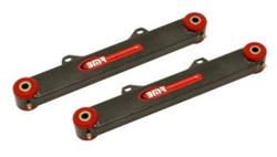 Toe Rods, Rear, Steel, Non-Adjustable, Black Powdercoated, Chevy, Pontiac, Pair