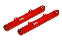 Toe Rods, Rear, Steel, Non-Adjustable, Red Powdercoated, Chevy, Pontiac, Pair