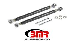 Toe Rods, Steel, Adjustable, Black Hammertone Powdercoated, Chevy, Pair