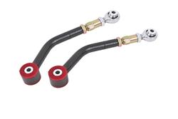 Control Arms, Tubular, Rear Upper, Steel, Black Hammertone Powdercoated, Dodge, Pair