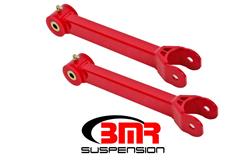 Trailing Arms, Boxed, Rear, Upper, Steel, Non-Adjustable, Red Powdercoated, Chevy, Pair