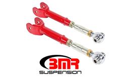 Control Arms, Tubular, Rear, Upper, Steel, On-Car Adjustable, Red Powdercoated, Chevy, Pair