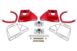 Caster camber plates, with lockout plates, Red, 1982-1992, 3rd Gen F-Body