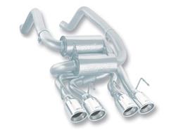 Exhaust System, S-Type, Rear Section, Dual In/Four Out, Stainless, Rear Center Exit, Chevy, 6.0L, 6.2L, Kit