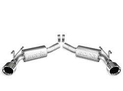 Exhaust System, Rear Section, Stainless Steel, Natural, Polished Tips, Chevy, 6.2L, V8, Kit