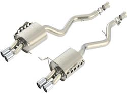 Exhaust System, ATAK, Rear Section, Dual, Stainless Steel, Natural, Rear Exit, BMW, 4.0L, Kit