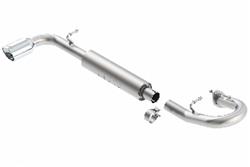 Exhaust System, S-Type, Rear Section, Single, Stainless Steel, Natural, Side Exit, Scion, 2.5L, Kit