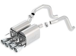 Exhaust System, Touring, Rear Section, Dual, Stainless Steel, Natural, Split Rear Exit, Chevy, 6.0L, 6.2L, Kit