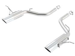 Exhaust System, ATAK, Rear Section, Dual, Stainless Steel, Natural, Split Rear Exit, Jeep, 6.4L, Kit