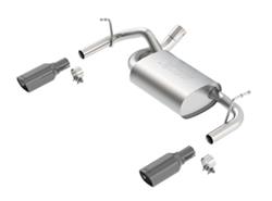 Exhaust System, Touring, Rear Section, Single, Stainless Steel, Natural, Split Rear Exit, Jeep, 3.6L, Kit