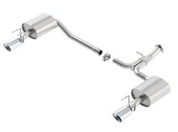 Exhaust System, S-Type, Rear Section, Single, Stainless, Split Rear Exit, for use on Honda®, 2.4L, 3.5L, Kit