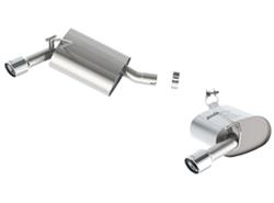 Exhaust System, Rear Section, Touring, Dual, Stainless Steel, Natural, Split Rear Exit, Chevy, 3.6L, Kit