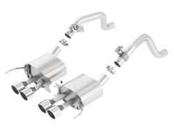 Exhaust System, S-Type, Rear Section, Quad, Stainless Steel, Natural, Rear Exit, Chevy, 6.2L, Kit