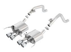 Exhaust System, ATAK, Axle-Back, Stainless, Natural, Four Exits, Rear Center, Chevy, 6.2L, Kit