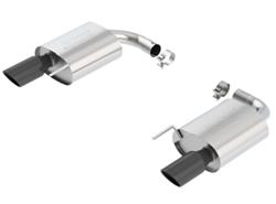 Exhaust System, S-Type, Axle-Back, Stainless, Natural, Two Exits, Split Rear, Ford, 5.0L, Kit