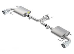 Exhaust System, S-Type, Rear Axle-back, Stainless Steel, Natural, Split Rear Exit, Mazda, Kit