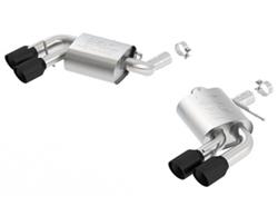 Exhaust System, ATAK, Rear Axle-back, Stainless Steel, Natural, Split Rear Exit, Chevy, 6.2L, Kit