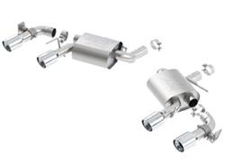 Exhaust System, ATAK, Rear Axle-back, Dual, Stainless Steel, Natural, Split Rear Exit, Chevy, 6.2L, Kit