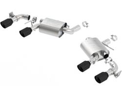 Exhaust System, ATAK, Axle-Back, Stainless Steel, Natural, Split Rear Exit, Chevrolet, Camaro, 6.2L, Kit