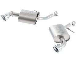 Exhaust System, ATAK, Rear Axle-back, Stainless, Natural, Split Rear Exit, Polished Tips, Chevy, 3.6L, Kit