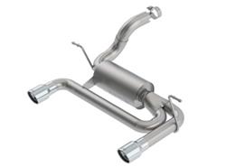 Exhaust System, ATAK Axle-Back, Rear Axle-back, Stainless Steel, Natural, Split Rear Exit, Polished Tips, Jeep, 3.6L, Kit