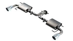 Exhaust System, Touring, Rear Section, Split Rear Exit, Stainless Steel, Natural, Polished Tips, Mazda, CX-5, 2.5L, Kit