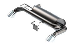 Exhaust System, Touring, Axle Back, 304 Stainless Steel, Natural, Split Rear, Ford, Bronco, 2.7L, Kit