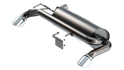 Exhaust System, ATAK, Axle Back, 304 Stainless Steel, Natural, Split Rear, Ford, Bronco, 2.3L, Kit