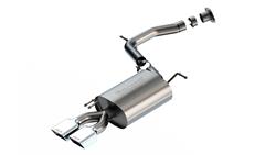 Exhaust System, S-Type, Stainless Steel, Natural, Rear Exit, Rectangle Polished Tips, for Hyundai, for Kia, Kit