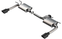 Exhaust System, Axle Back, MAZDA 3 '19-'23 2.5L 4 CYL '19-'23 NAT. ASP./ '21-'23 TURBO AT/MT FWD/AWD SEDAN 2.25", 2" BK CHROME