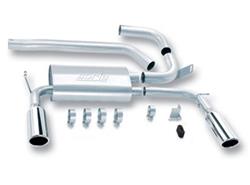 Exhaust System, S-Type, Cat-Back, Single In/Dual Out, Stainless, Split Rear Exit, Chevy, Pontiac, 5.7L LS, Kit