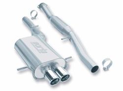 Exhaust System, Touring, Cat-Back, Single In/Dual Out, Stainless, Natural, Rear Exit, Subaru, 2.0L, 2.5L, Kit