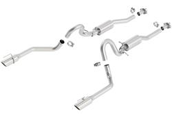 Exhaust System, S-Type, Cat-Back, Dual, Stainless Steel, Natural, Split Rear Exit, Ford, 4.6L, Kit