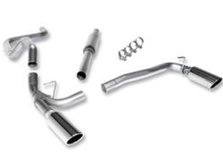 Exhaust System, S-Type, Cat-Back, Single In/Dual Out, Stainless Steel, Aluminized/Polished, Dodge, 2.4L, Kit