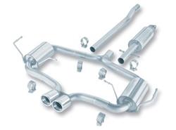 Exhaust System, S-Type, Cat-Back, Single In/Dual Out, Stainless, Natural, Rear Center Exit, Mini, 1.6L, Kit