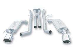 Exhaust System, S-Type, Cat-Back, Stainless Steel, Natural, Split Rear Exit, Pontiac, 6.0L, Kit