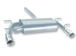 Exhaust System, S-Type, Cat-Back, Single In/Dual Out, Stainless, Natural, Split Rear Exit, Mazda, 2.0L, Kit