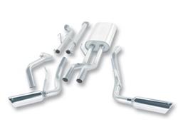 Exhaust System, Cat-Back, Stainless Steel, Natural, Polished Tips, Toyota, 5.7L, Kit