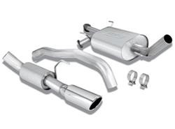 Exhaust System, Touring, Cat-Back, Single, Stainless Steel, Natural, Rear Exit, Toyota, 4.6L, 4.7L, 5.7L, Kit