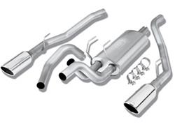 Exhaust System, S-Type, Cat-Back, Single In/Dual Out, Stainless, Natural, Rear Exit, Dodge, Ram, 5.7L, Kit