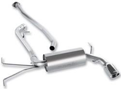 Exhaust System, Cat-Back, Stainless Steel, Natural, Polished Tip, Subaru Impreza Hatchback, 2.5L, Kit