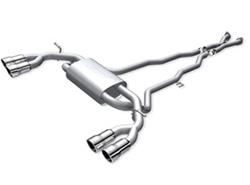 Exhaust System, S-Type, Cat-Back, Dual In/Dual Out, Stainless, Natural, Split Rear Exit, Hyundai, 3.8L, Kit