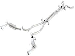 Exhaust System, Cat-Back, Stainless Steel, Natural, Polished Tips, Chevy, Kit