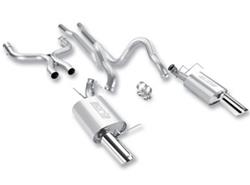 Exhaust System, ATAK, Cat-Back, Dual, Stainless Steel, Natural, Split Rear Exit, Ford, 5.0L, Kit