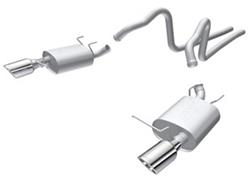 Exhaust System, S-Type, Cat-Back, Dual, Stainless Steel, Natural, Rear Exit, Ford, 3.7L, Kit